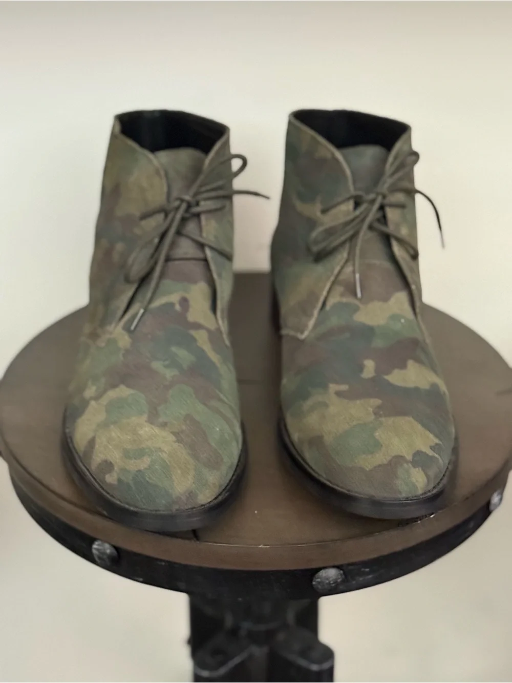 dingo Men's Camo Chukka Boots - Green & Brown